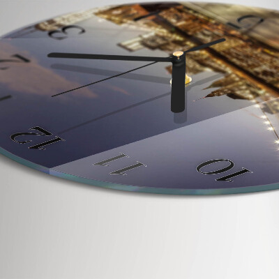 Runde wanduhr Nachtlicht
