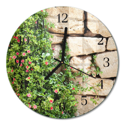 Glas wanduhr mit motiv rund Steine ​​der Natur