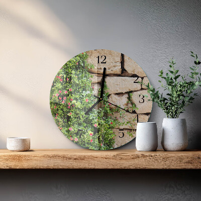 Glas wanduhr mit motiv rund Steine ​​der Natur