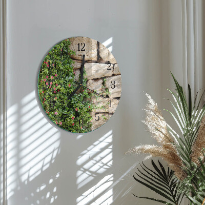 Glas wanduhr mit motiv rund Steine ​​der Natur