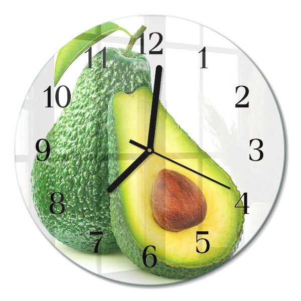 Runde wanduhr Avocado