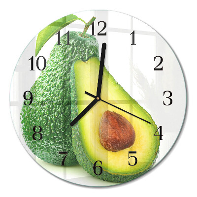 Runde wanduhr Avocado