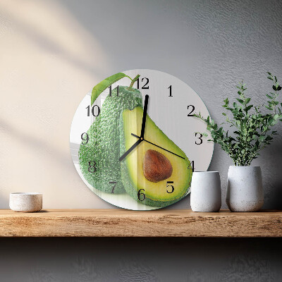 Runde wanduhr Avocado