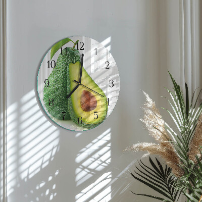 Runde wanduhr Avocado