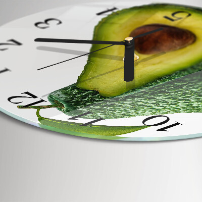 Runde wanduhr Avocado