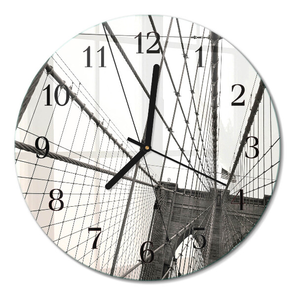 Runde wanduhr Brooklyn Bridge