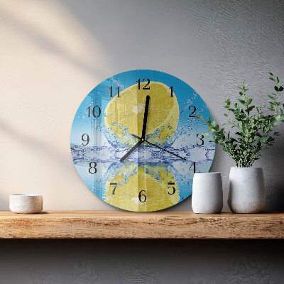Runde wanduhr Zitrusfrüchte