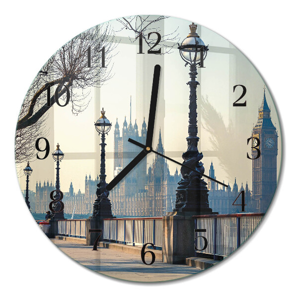 Wanduhr glas rund Laternen