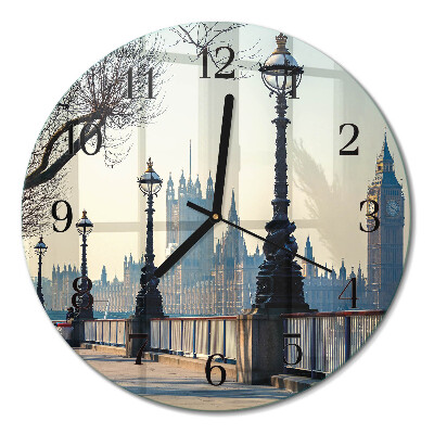 Wanduhr glas rund Laternen