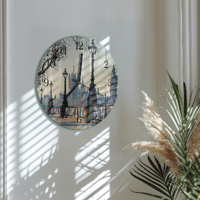 Wanduhr glas rund Laternen