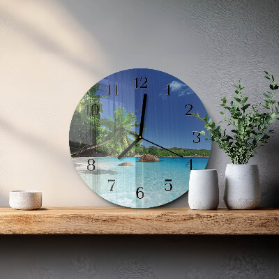 Runde wanduhr Palm Island