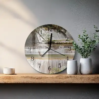 Runde wanduhr Kaskade