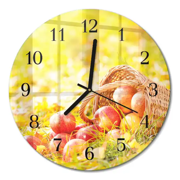 Runde wanduhr Äpfel