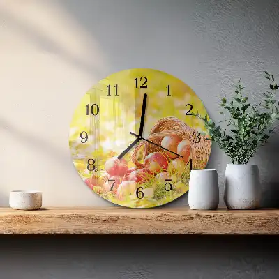 Runde wanduhr Äpfel