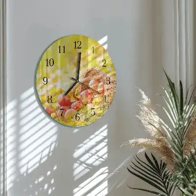 Runde wanduhr Äpfel