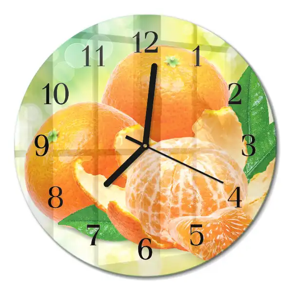 Runde wanduhr Orangen