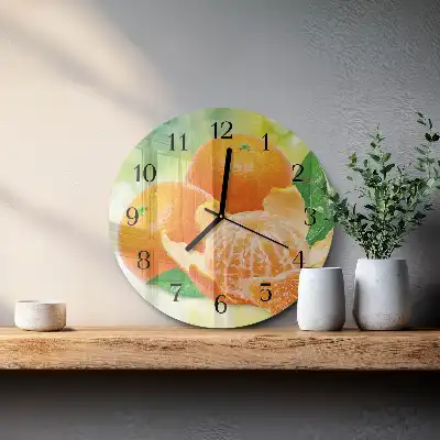 Runde wanduhr Orangen