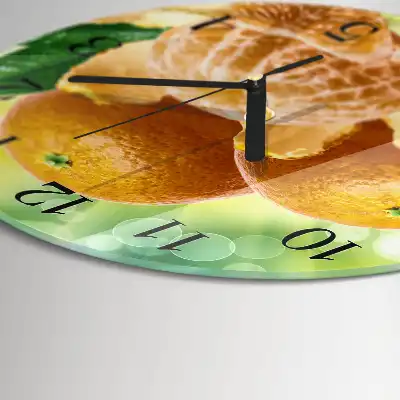 Runde wanduhr Orangen