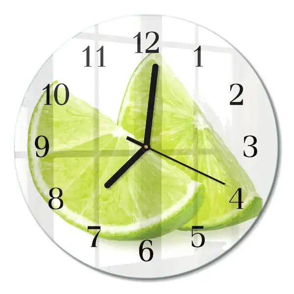Runde wanduhr Kalziumkarbonat