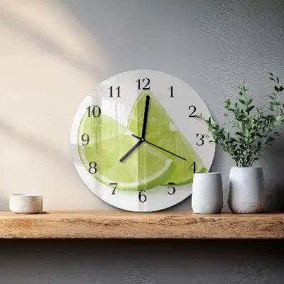 Runde wanduhr Kalziumkarbonat