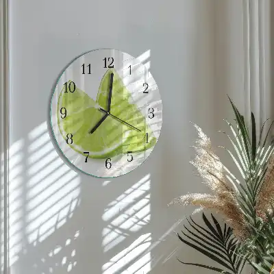 Runde wanduhr Kalziumkarbonat