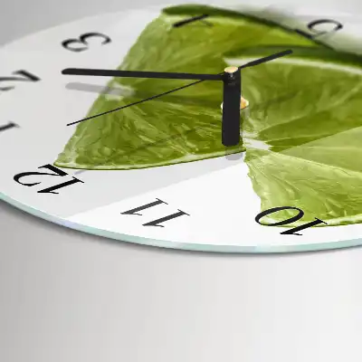 Runde wanduhr Kalziumkarbonat