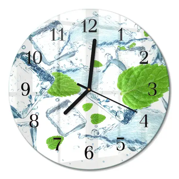 Runde wanduhr Eisminze