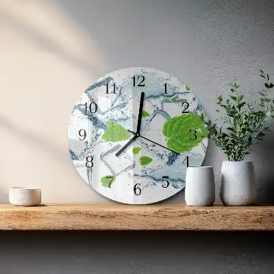 Runde wanduhr Eisminze