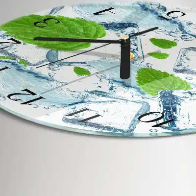 Runde wanduhr Eisminze