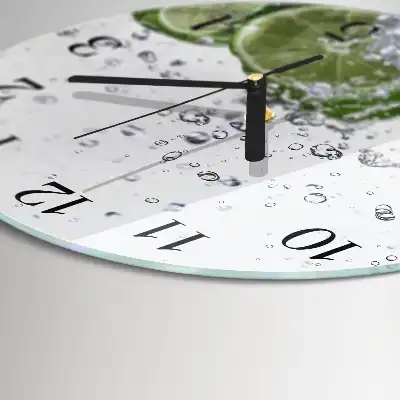 Wanduhr glas rund Kalziumkarbonat