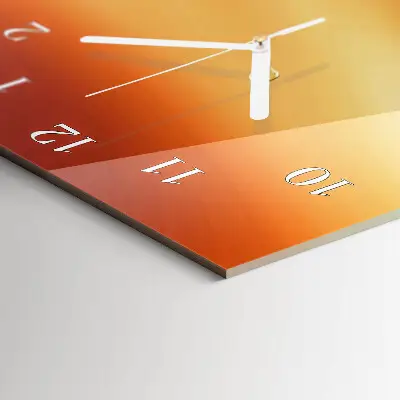 Vertikale glas wanduhr Abstraktion