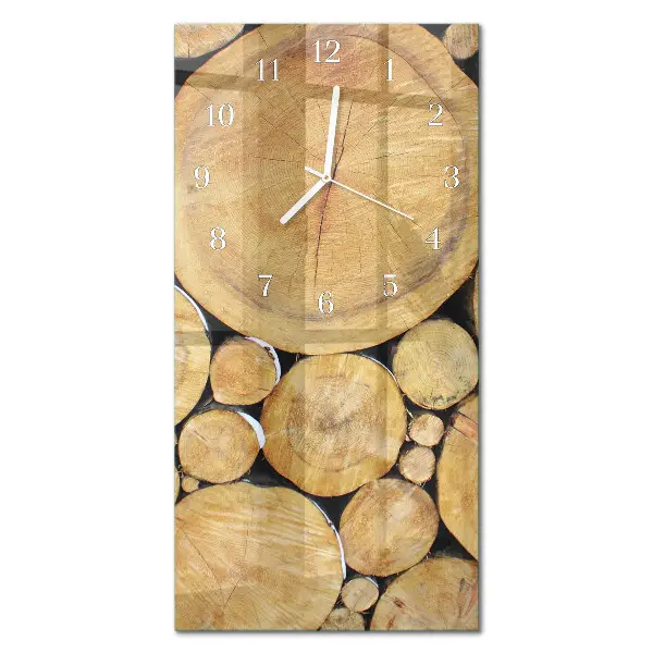 Vertikale Uhr Holz