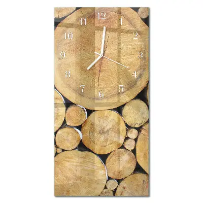 Vertikale Uhr Holz