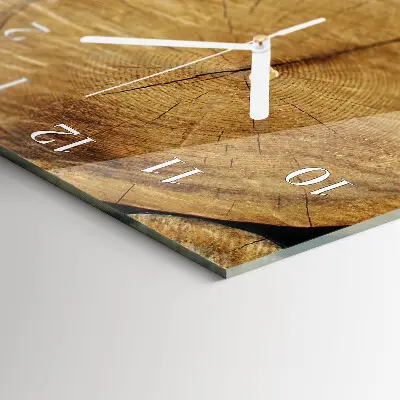 Vertikale Uhr Holz