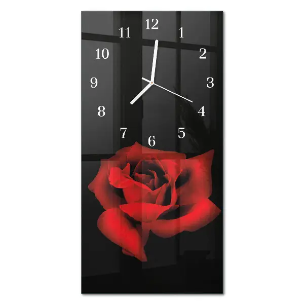 Wanduhr design ausgefallen vertikal Rose