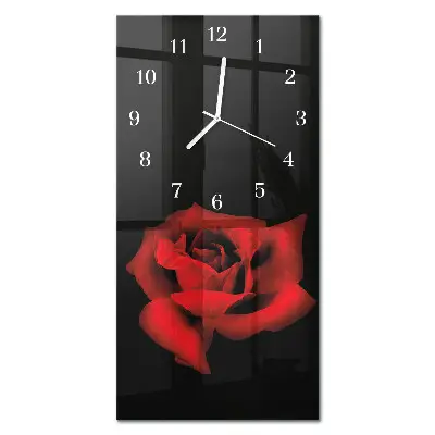 Wanduhr design ausgefallen vertikal Rose