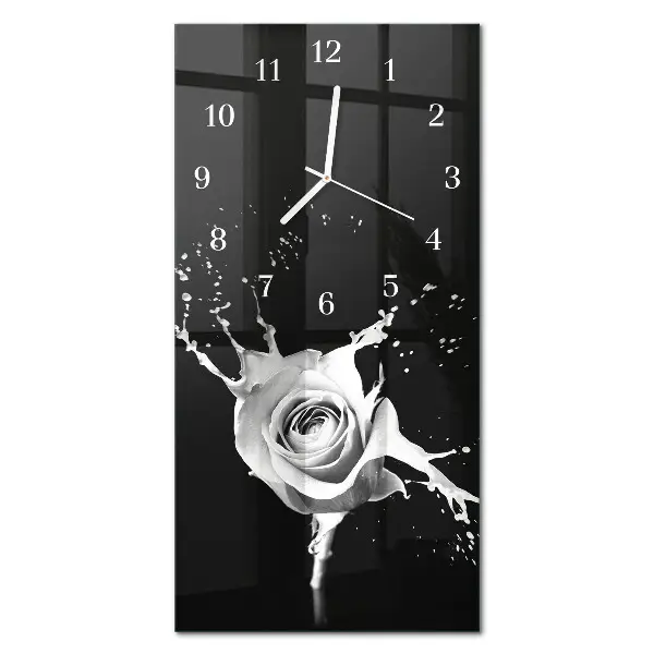 Moderne wanduhr vertikal Rose