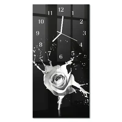 Moderne wanduhr vertikal Rose