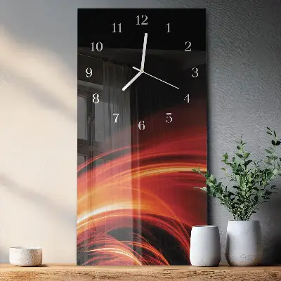 Wanduhr mit motiv vertikal Abstraktion