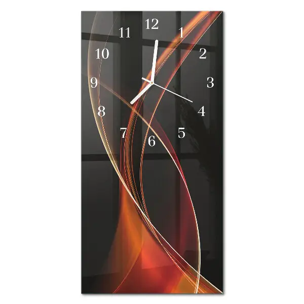 Wanduhr mit motiv vertikal Abstrakte Linien