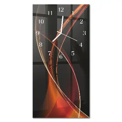 Wanduhr mit motiv vertikal Abstrakte Linien