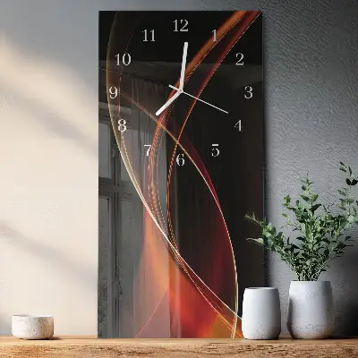 Wanduhr mit motiv vertikal Abstrakte Linien