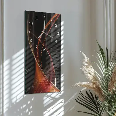 Wanduhr mit motiv vertikal Abstrakte Linien