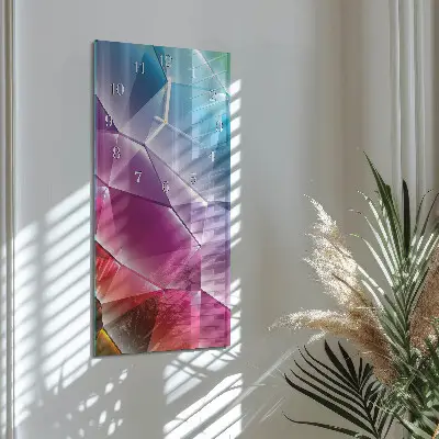 Moderne wanduhr vertikal 3D-Muster