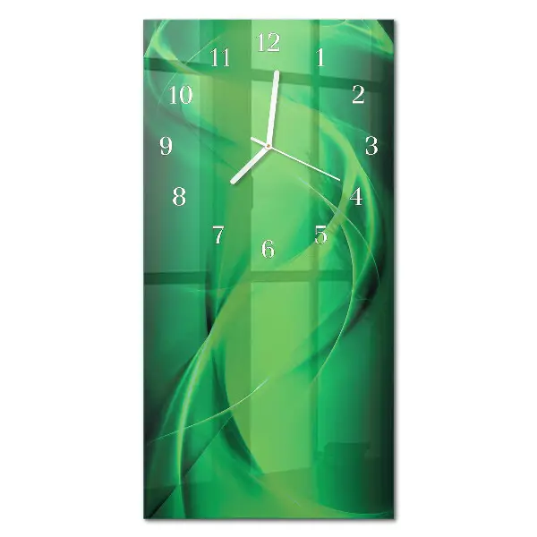 Vertikale glas wanduhr Abstraktion