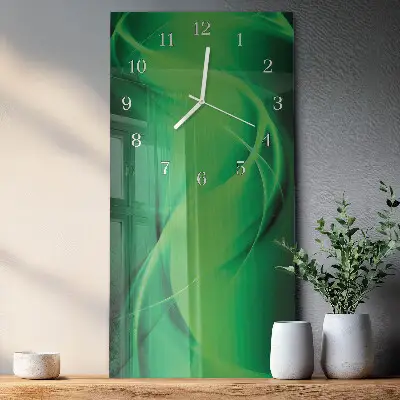 Vertikale glas wanduhr Abstraktion