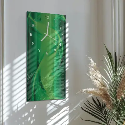 Vertikale glas wanduhr Abstraktion