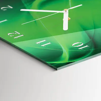 Vertikale glas wanduhr Abstraktion