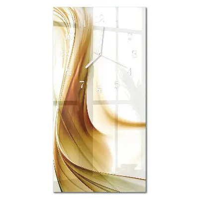 Vertikale glas wanduhr Abstraktion