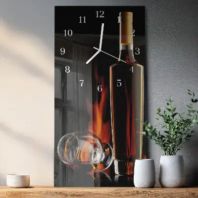 Wanduhr mit motiv vertikal Alkohol